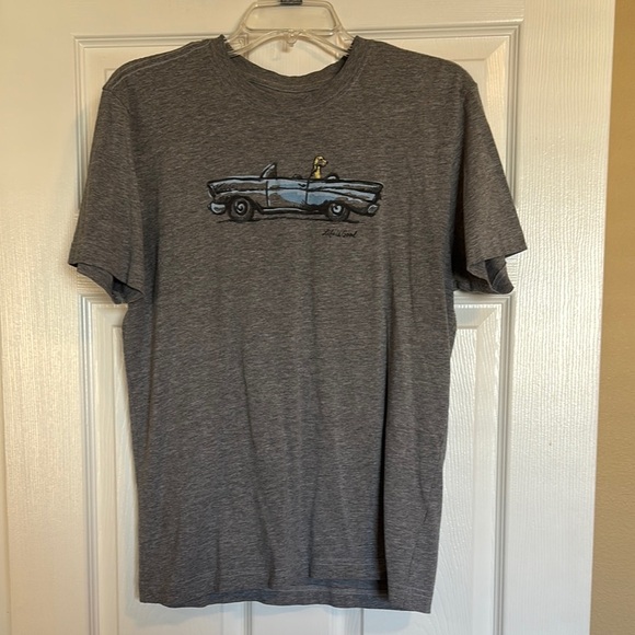 Life Is Good men’s gray short sleeve dog graphic t-shirt size small - Picture 1 of 10